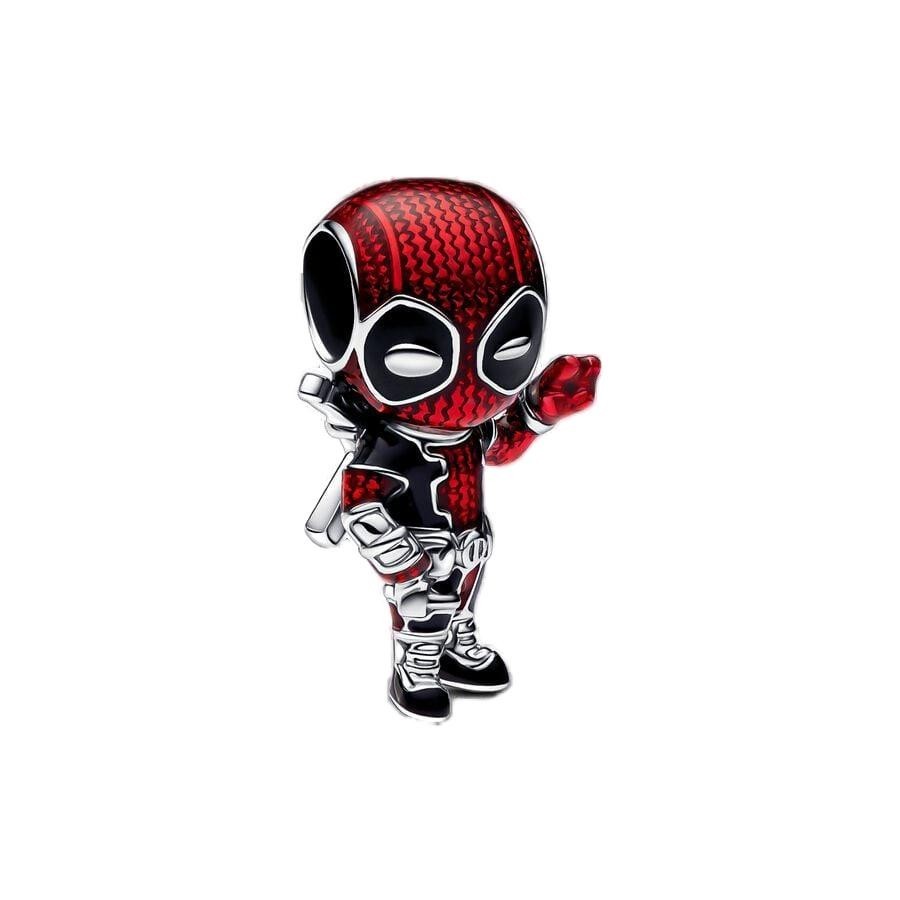 Deadpool Charm Beads De Charme Se Encaixam Em Pulseiras Pan Jóias Com Banho De Prata