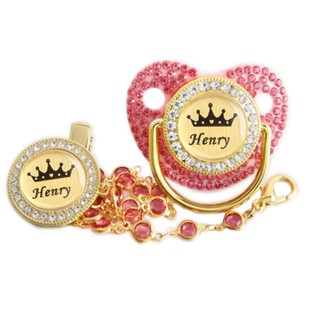 Nome Personalizado Baby Pacifier Com Clip De Corrente BPA Mamilo De Chupeta De Bebê Livre em Oferta na Shopee