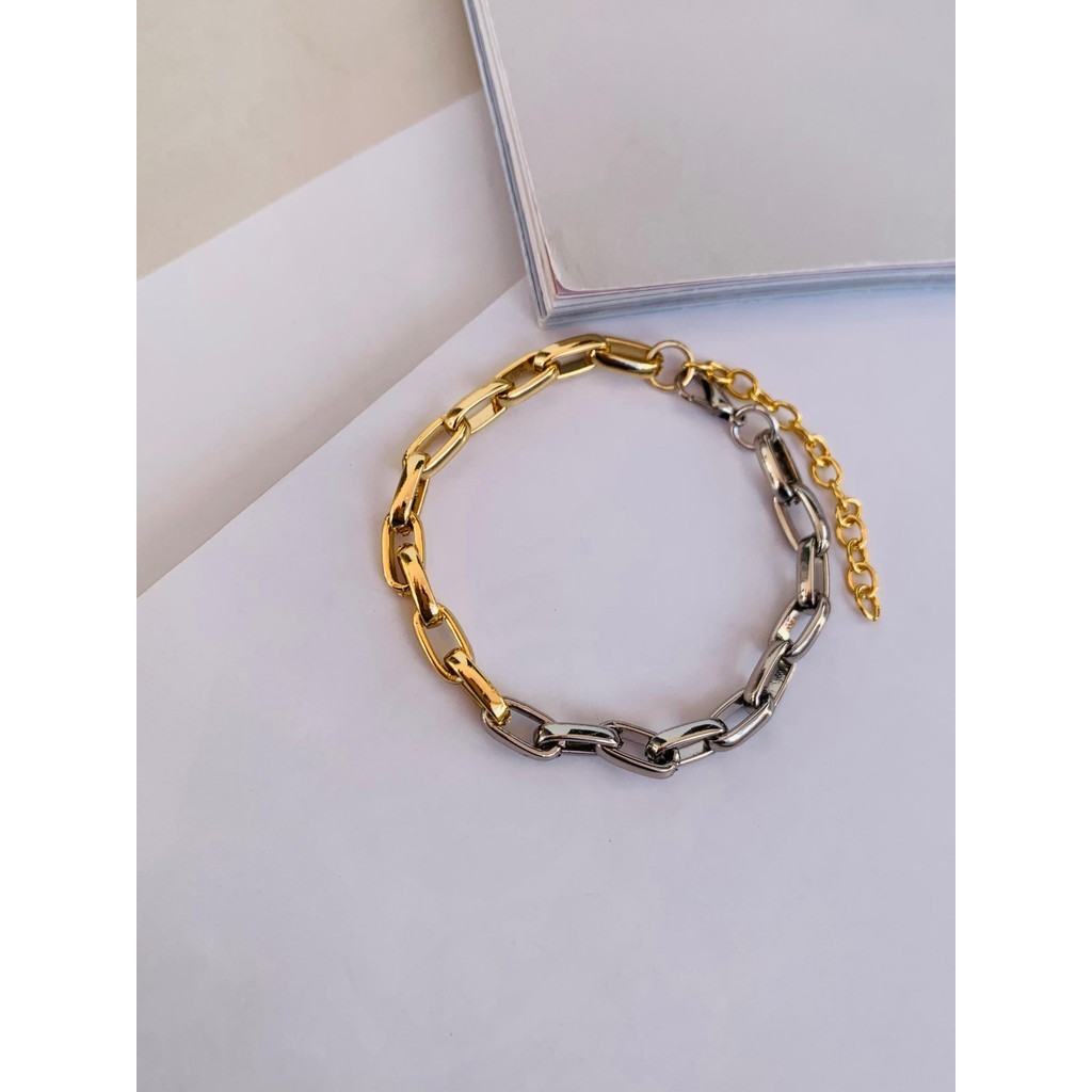 Semi Joia Pulseiras braceletes Maxi Duo Mix de banhos