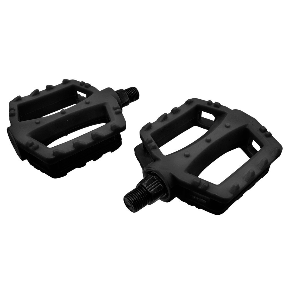 Pedal Plataforma Nylon Infantil C/ Esfera Bike 12 14 16 20 Cor Preto