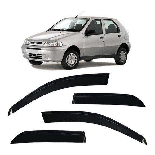 Defletor Calha de Chuva Palio 1996 a 2013 4 Portas Ecoflex