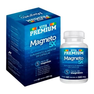 MAGNÉSIO 5X 500MG COM 60 CÁPSULAS em Oferta na Shopee