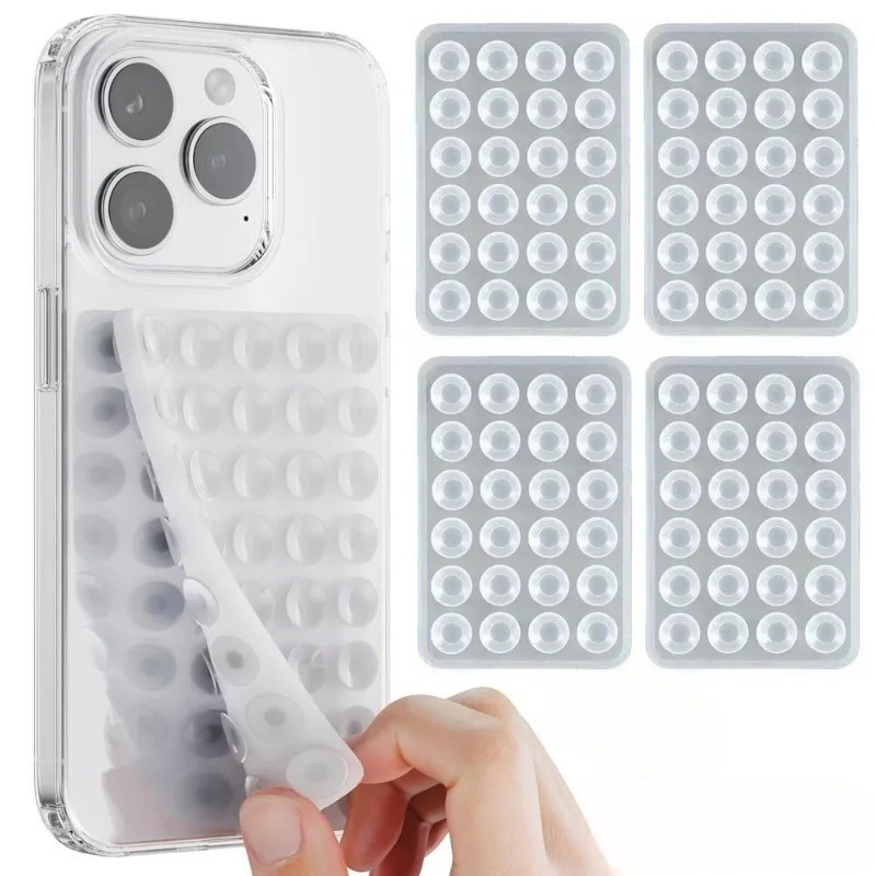 [Wholesale] Silicone Ventosa-Lado Duplo , Viscoso-Para Ladrilhos Cerâmicos De Vidro-Suporte Telefone De Almofada Adesiva De Borracha De-Adesivo Costas