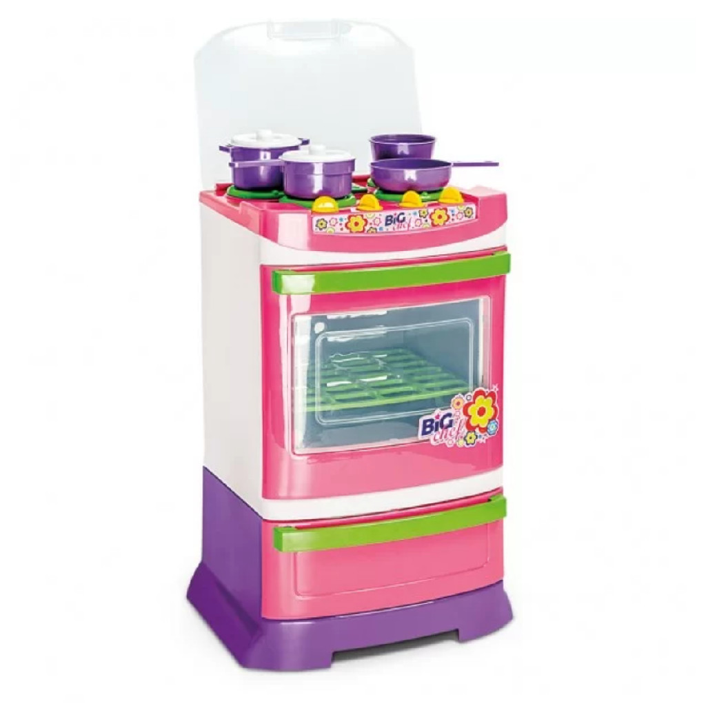 Cozinha Fogao Do Big Chef Infantil Didatico Crianca Brincadeira Imaginacao Educativo Crianca