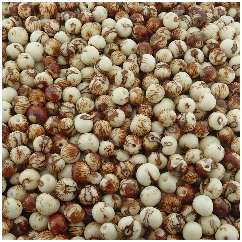 Semente De Açaí Natural Rajado Claro 8mm 100 Peças - Artesanato Bijuterias Pulseiras em Oferta na Shopee