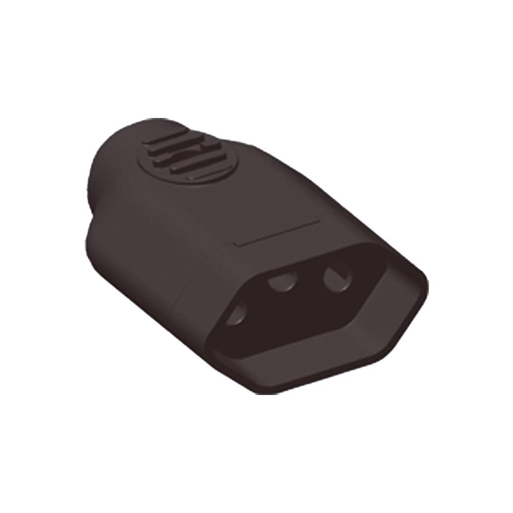 Plugue Fêmea Ilumi 2 Pinos + Terra 20A 250V Preto - 1423 - Home Appliances
