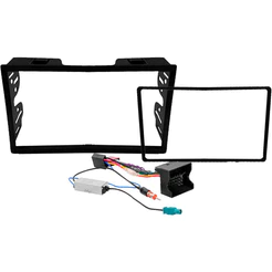 Kit Moldura Painel 7 Pol C3 Peugeot 307 Hatch Sedan SW 2000 2001 2002 A 2012 2013 2 Din Preto Chicote Som Plug Antena