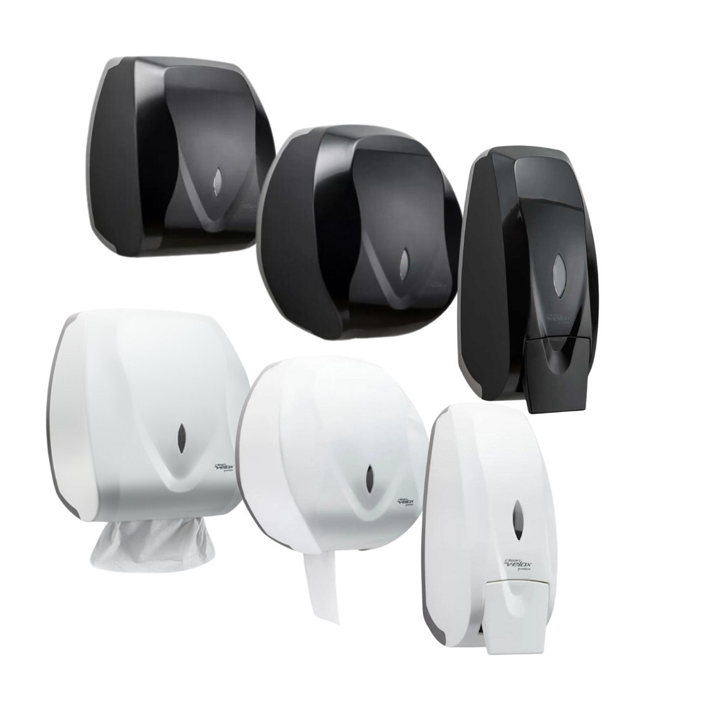 Kit Dispenser Papel Toalha + Dspenser Sabonete + Dispenser de Papel Higienico Premisse Velox