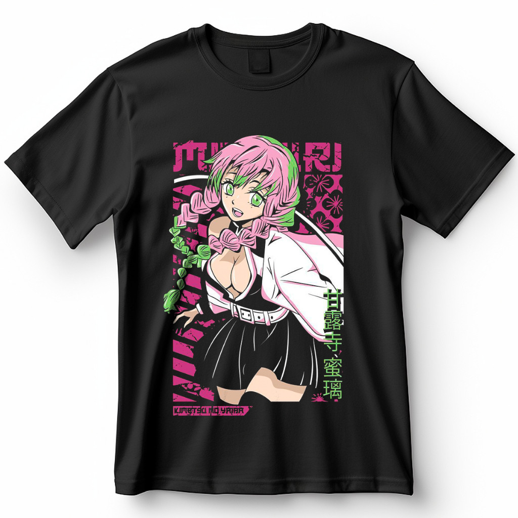 Camiseta Mitsuri Kanroji Kimetsu No Yaiba Demon Slayer Blusa De Anime Camisa 100% Algodão maligu em Oferta na Shopee