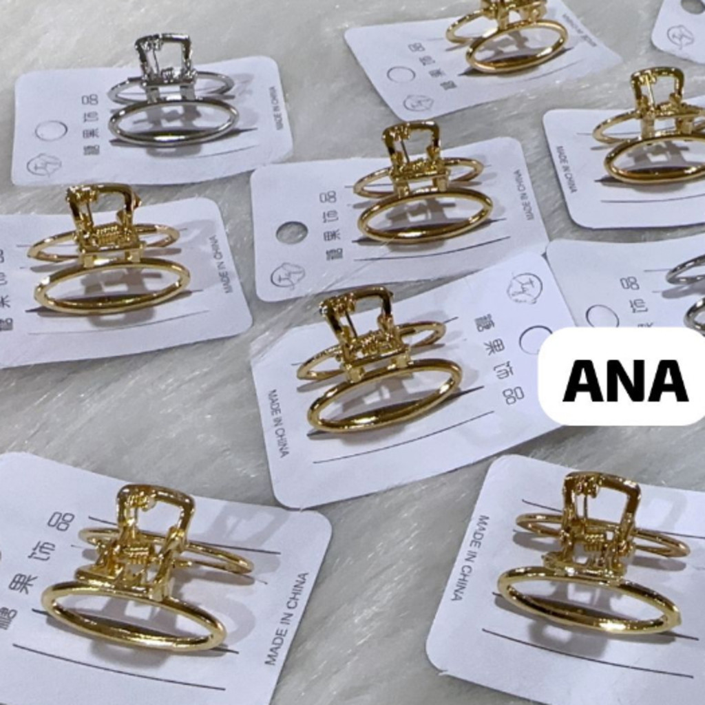 ANA 1108 KIT 12 pcs Piranha PP média Dourada e rose e prata de metal vários modelos blogueira · foto 2
