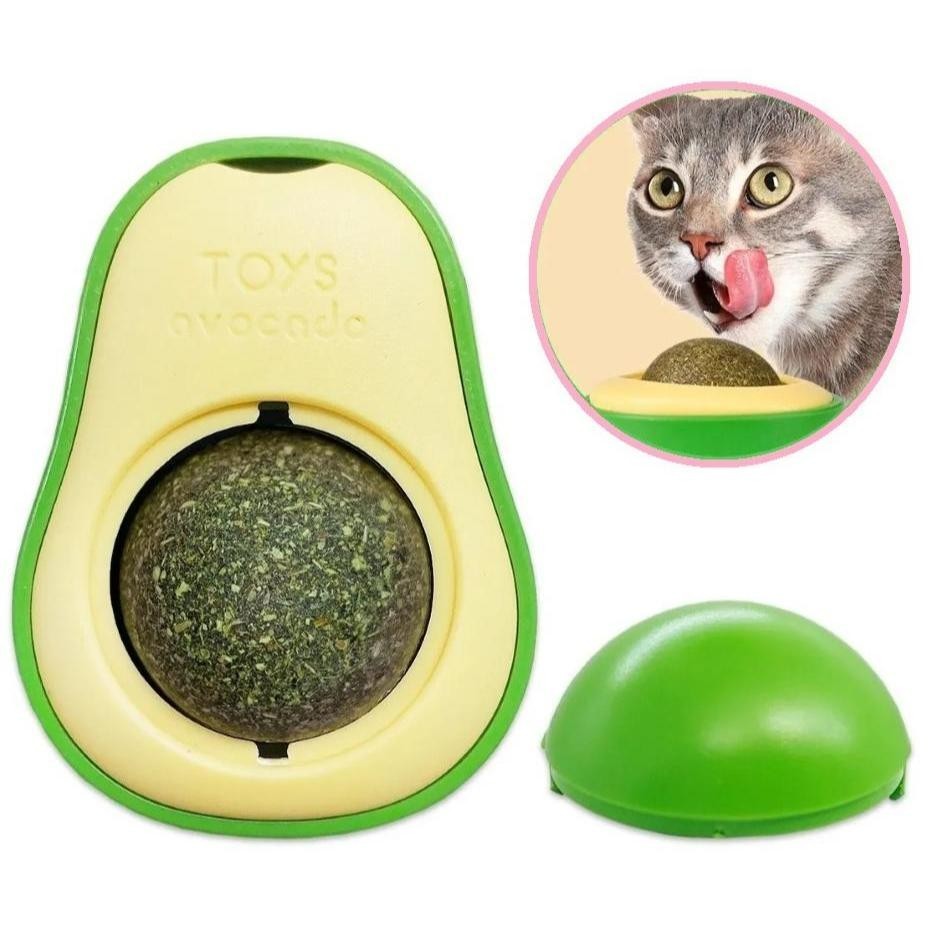 Abacate De Brinquedo Para Gatos Com Catnip Erva Gato Natural Alivia Estresse, Limpa Dentes  Adesivo Superfície Antiderra em Oferta na Shopee