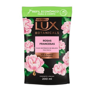 Refil Sabonete Líquido Lux Botanicals Rosas Francesas 200ml em Oferta na Shopee