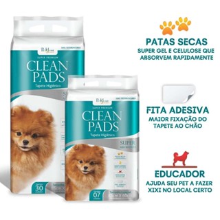 Tapete Higiênico Clean Pads 85x60 Com 30 Unidades Para Caes Filhote e Adultos em Oferta na Shopee