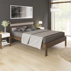 Cama de Casal CM8009 - Tecno Mobili