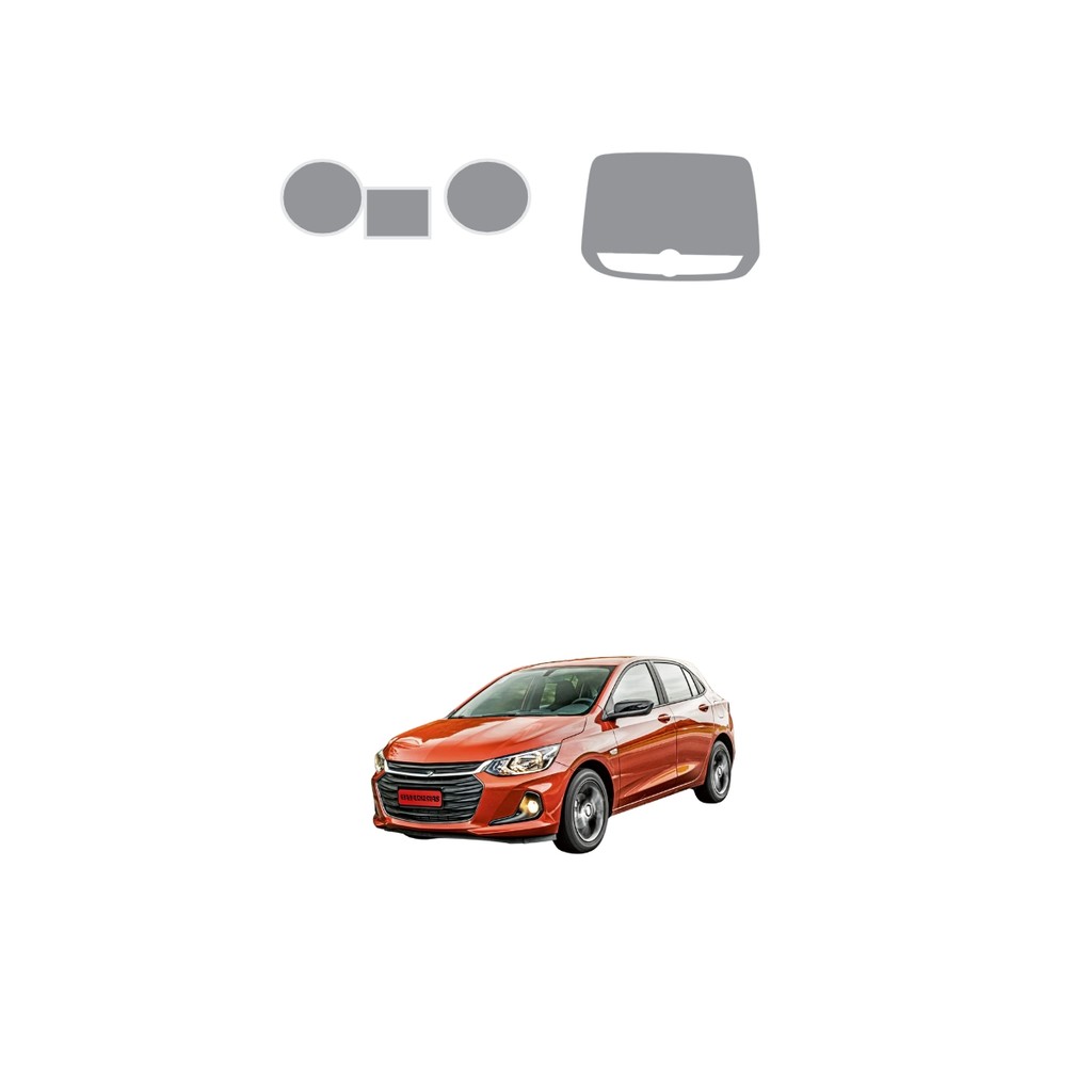 Película PPF Proteção Kit Velocímetro Multimídia Chevrolet Onix Hatch AT Turbo 2020 2021 2022 2023 2024 2025 2026 TPU