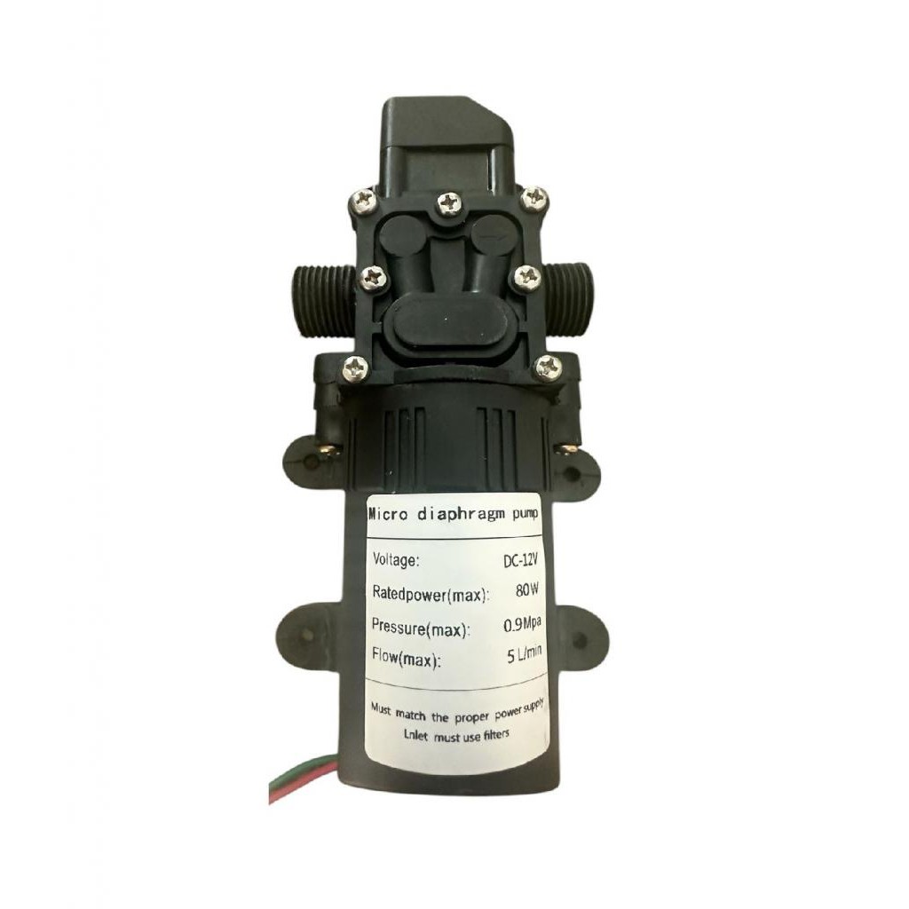 Bomba Diafragma Irrigação 80w 130PSI Dc 12V 0.9MPA 5L/min em Oferta na Shopee