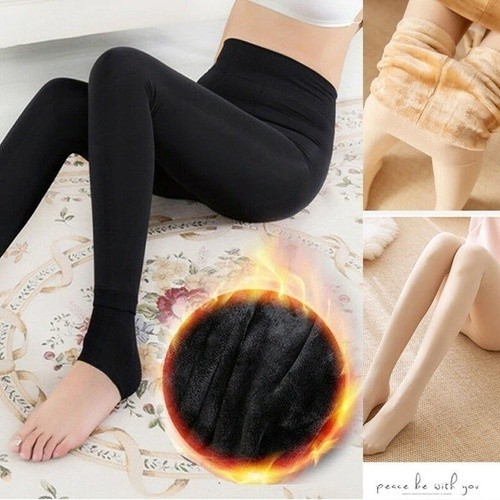 KIT 2 Calça Meia Calça Grossa Peluda Térmica Flanelada FEMININO CONFORTAVEL LEGGING ADULTO JUVENIL