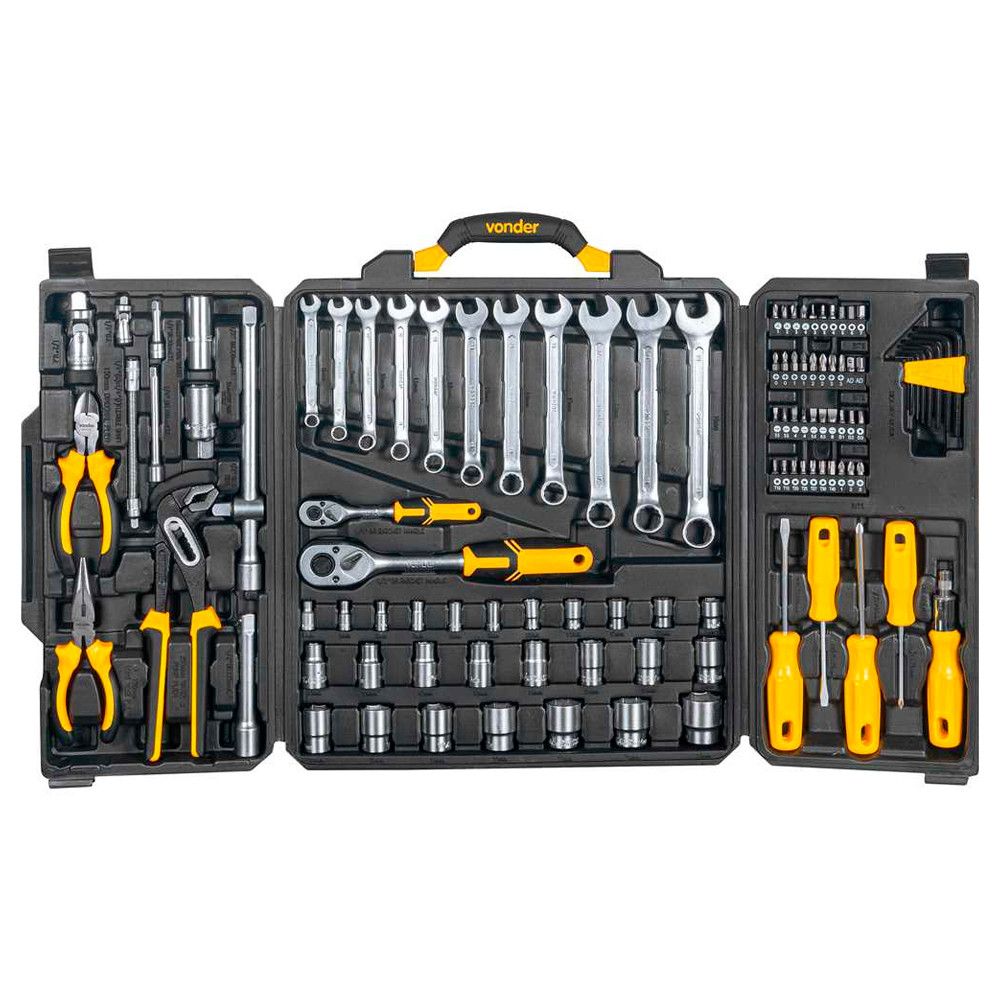 Jogo de Ferramentas C/110 Pcs Embalagem Fechada Vonder em Oferta na Shopee