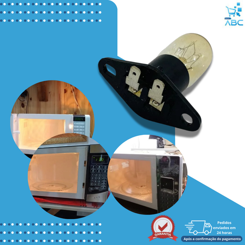 Lampada Microondas Electrolux Midea Brastemp 127 Mef41 Mec41
