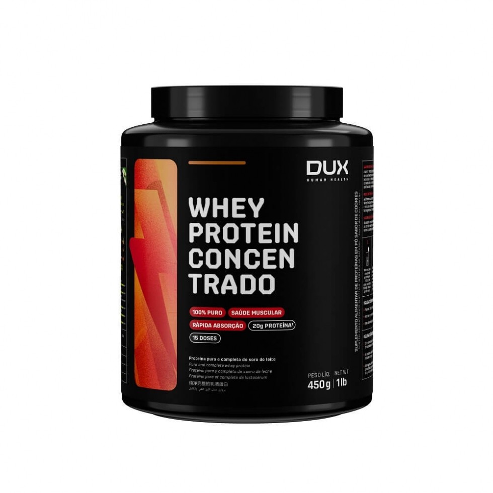 Whey Protein Concentrado Pote (450g) - Sabor: Doce de Leite em Oferta na Shopee
