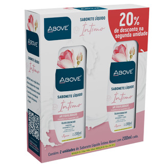 Kit Sabonete Íntimo  Above Com 2 Unidades 250ml em Oferta na Shopee