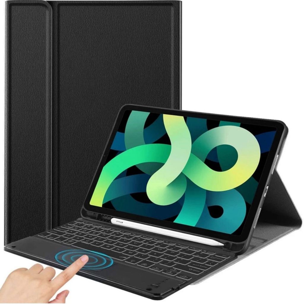 Capa Case Para iPad Com Teclado Bluetooth Touch Pro ipad 10th 10.9 ipad pro11 Air 4 5  ipad 10.2 7/8/9th ALTA  QUALIDADE