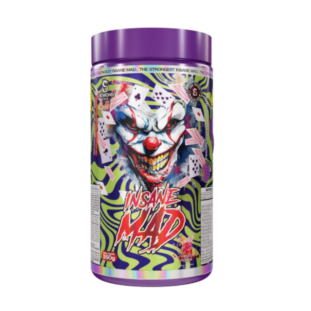Pré-Treino Insane Mad Pote 350g Demons Lab FRUIT PUNCH em Oferta na Shopee