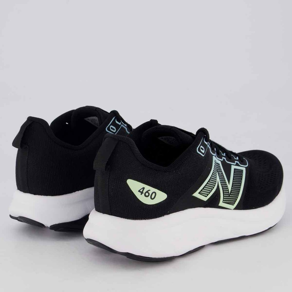 Detalhes do Tênis New Balance 460 V4 Preto e Verde
