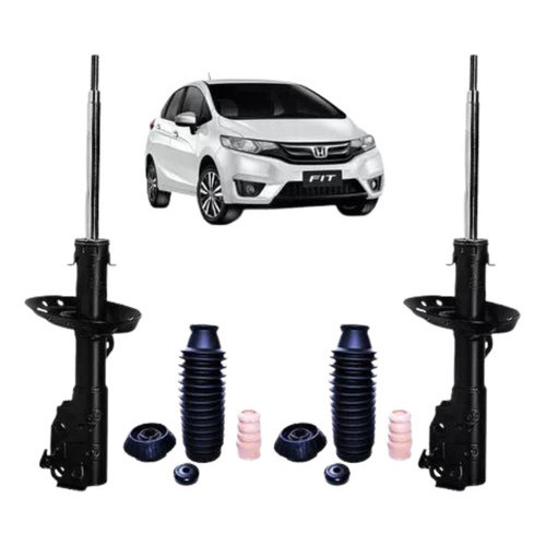 Kit Amortecedor Dianteiro Batente Fit City 2009 Á 2014 em Oferta na Shopee