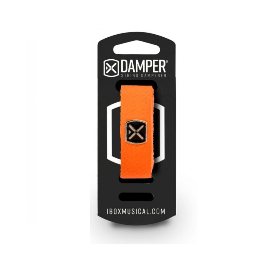 Damper Em Poliester E Tag Em Metal Laranja
