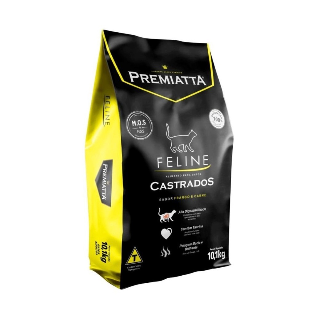 Ração Premiatta Feline para Gatos Castrados - 10,1 Kg