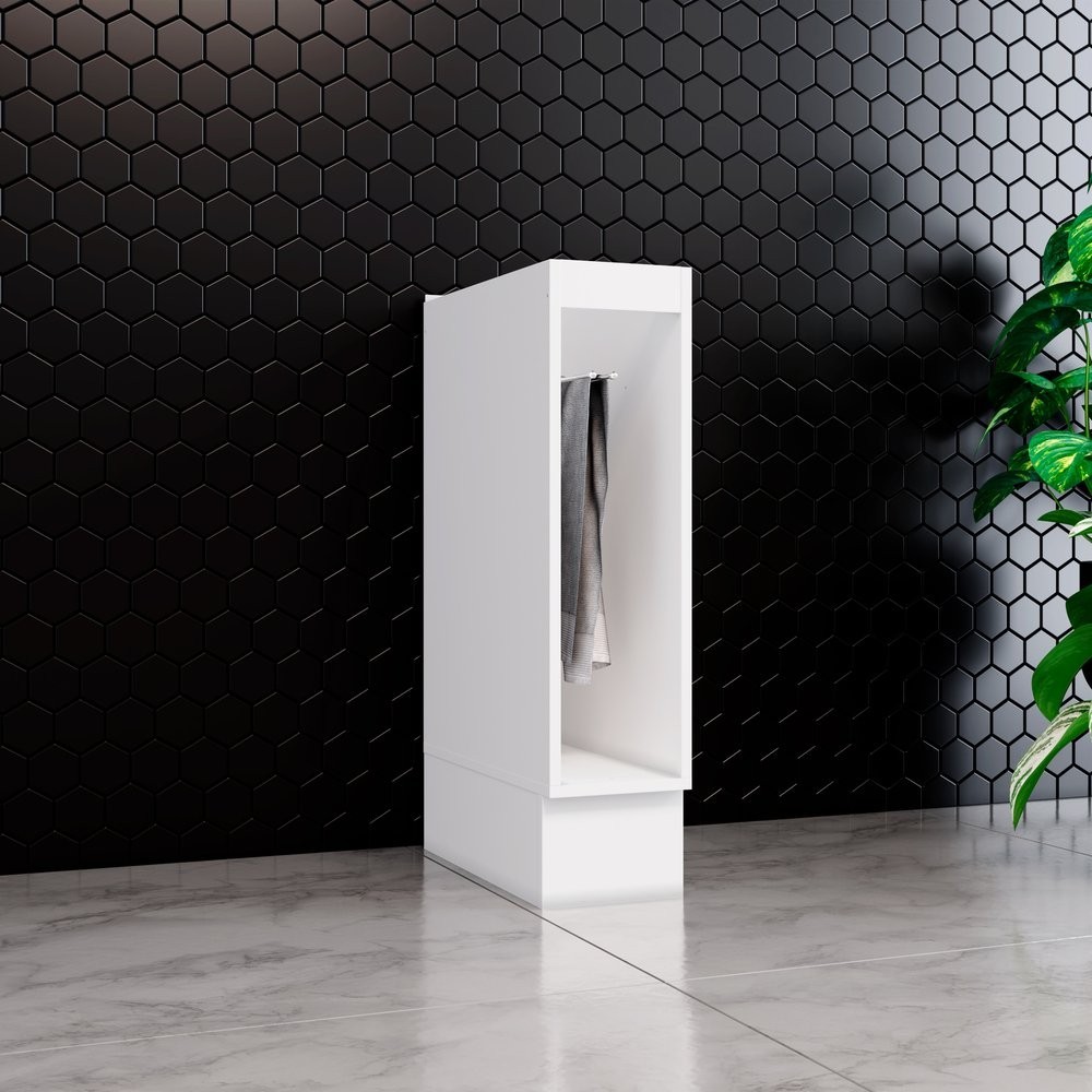 Balcão Porta Toalha 200mm Emily  Branco HP