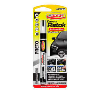 Caneta Pintura Retok Tira Riscos Retoque Permanente - Preto em Oferta na Shopee