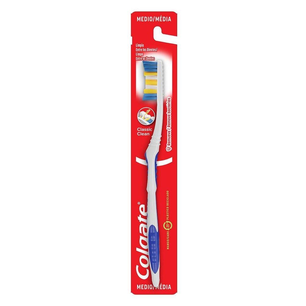 Escova de Dente Colgate Classic Clean 1 unid em Oferta na Shopee
