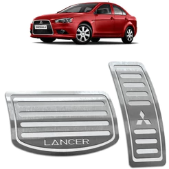 Pedaleira Lancer 08/19 Automático Aço Inox - Não fura o pedal