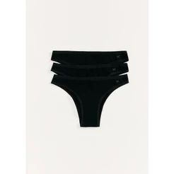 Kit 3 Calcinhas Biquíni Em Malha Hering