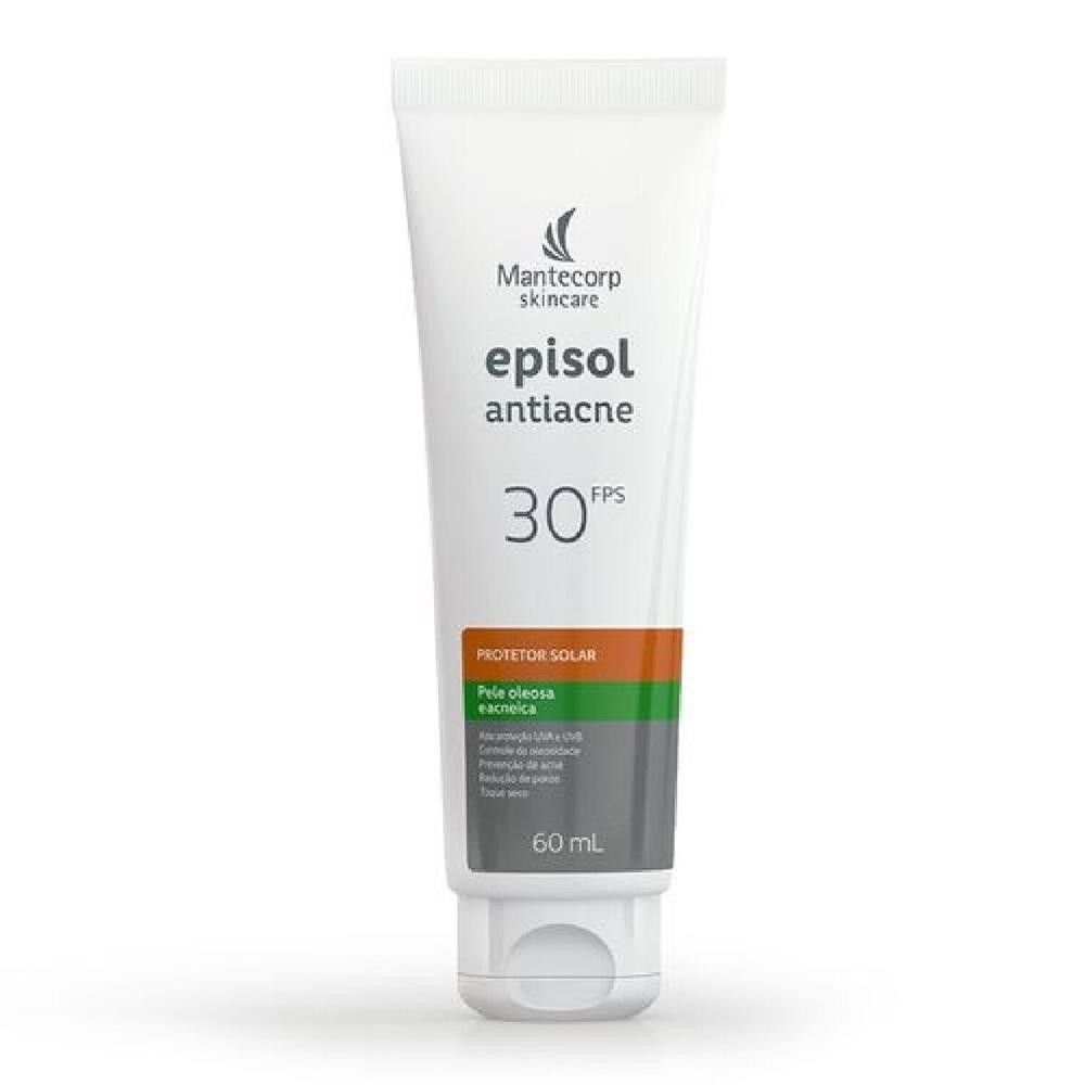 Protetor Solar Facial Episol Antiacne FPS30 60ml