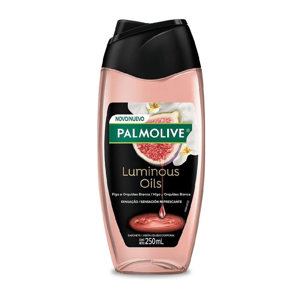 Sabonete Liquido Palmolive Luminous Oils Figo e Orquidea Branca 250ml em Oferta na Shopee