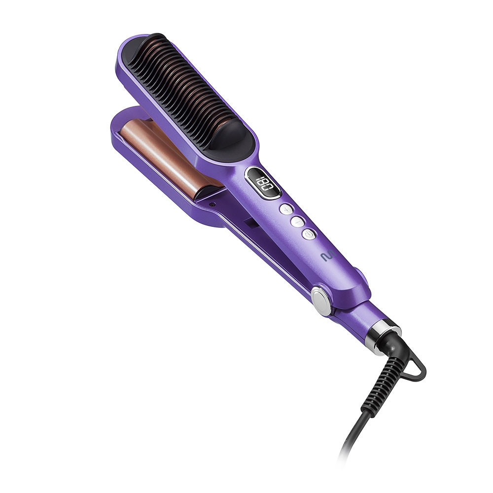 Escova Alisadora Efeito Afrodite: liso ou ondas com cabo giratório 360° Multi Care - EB136