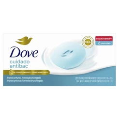 Kit Sabonete Barra Dove Cuida e Protege com 6 Unidades