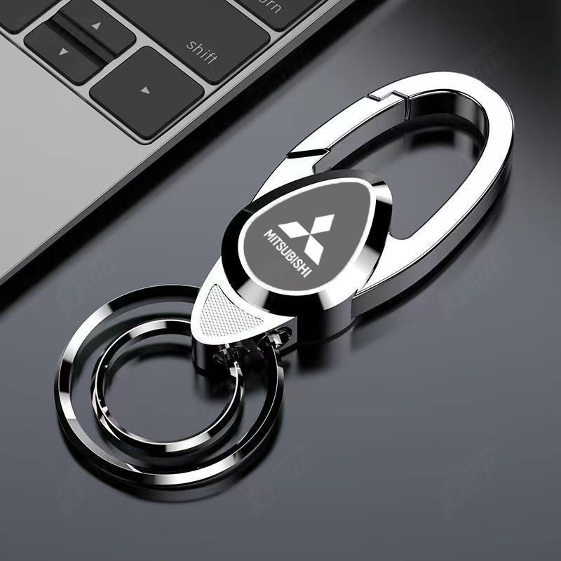 Chaveiro Mitsubishi Ralliart Metal Keychain Minimalista De Porta-Chaves Para Carros Xpander Delica Pajero Sport L200 Fuso Eclipse Cross