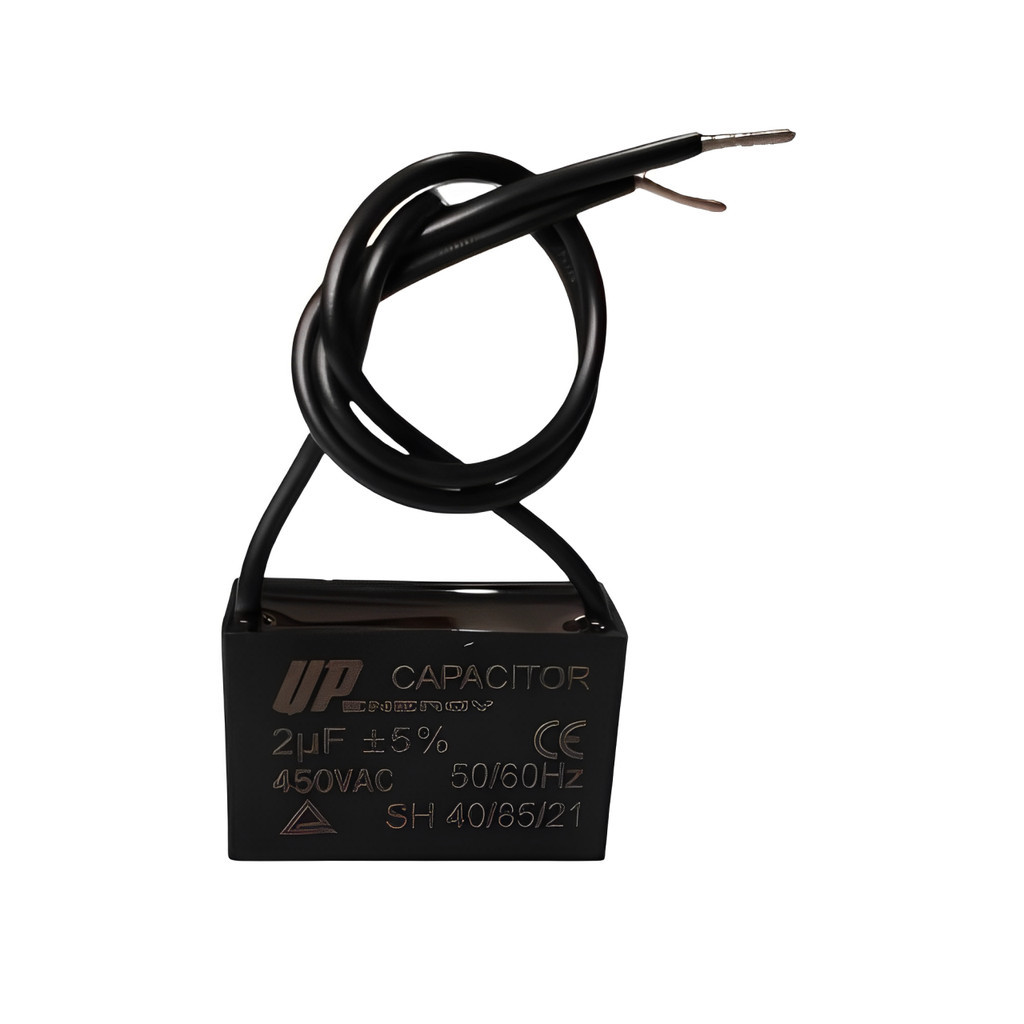 01 Pç/03 Pçs/08 Pçs Capacitor Quadrado 2uF CBB61 50/60Hz 2 Fios Usado em Ventilador e Outros em Oferta na Shopee