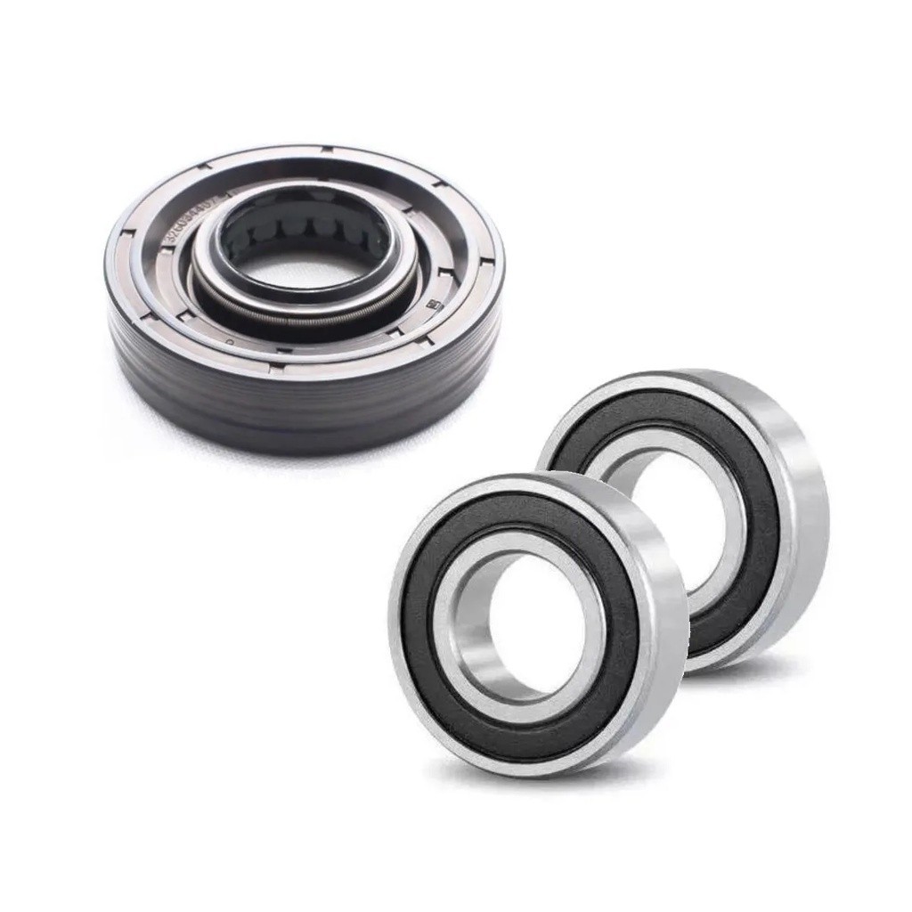 Kit 2 Rolamentos + 1 Retentor Original Brastemp | Lavadora 7 8 9 10 11 Kg | Alta Durabilidade