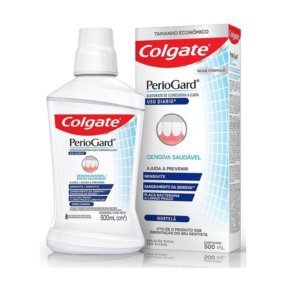 Enxaguante Bucal Colgate PerioGard Uso Diario 500ml em Oferta na Shopee