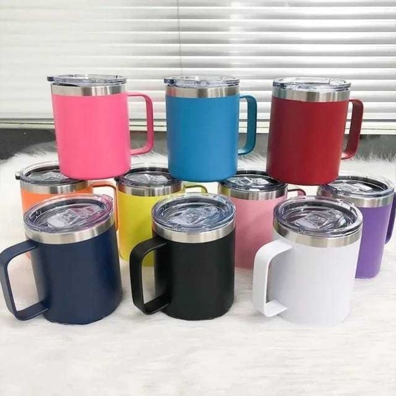 Caneca Térmica com Tampa Para Café /Chá /Água/ Bebidas 360ml Aço Inox Xícara
