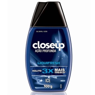 CLOSEUP CREME DENTAL AÇÃO PROFUNDA LIQUIFRESH ICE COM 100G em Oferta na Shopee