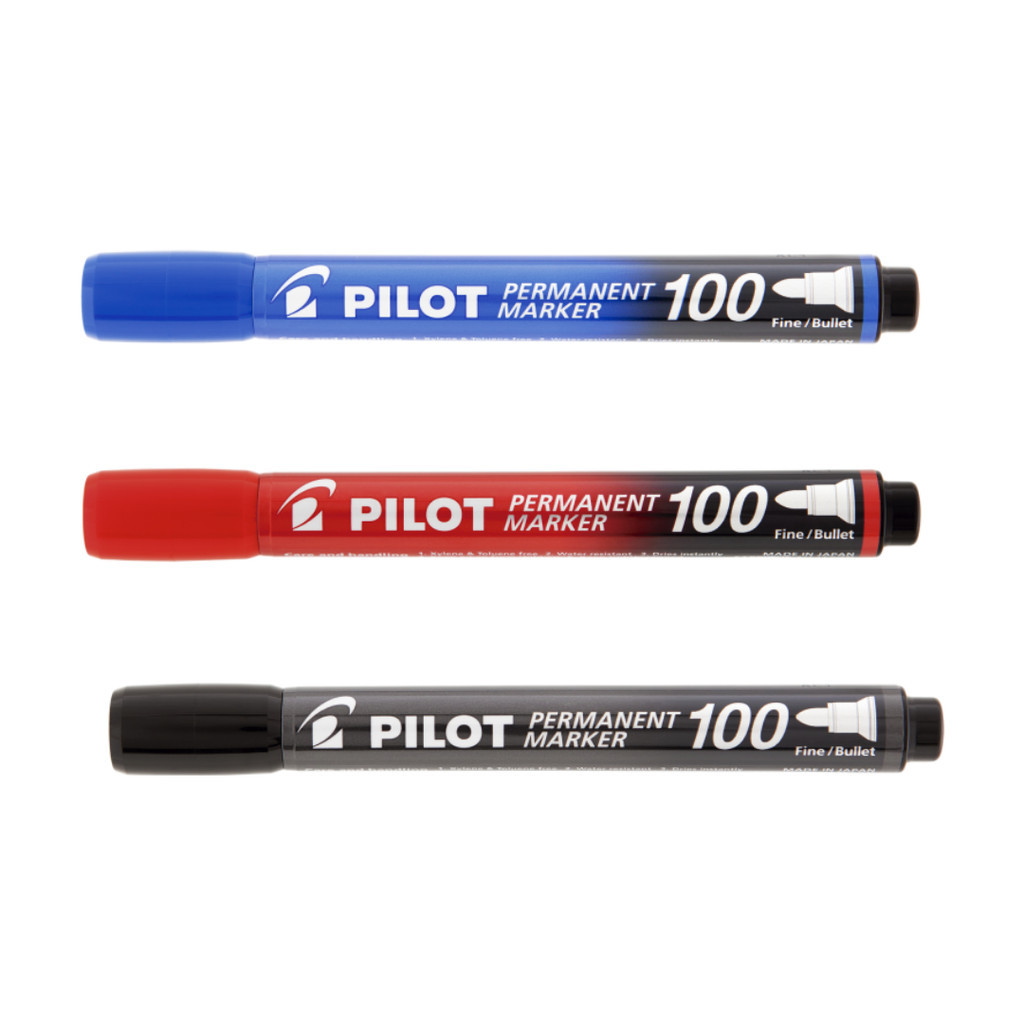 Marcador Permanente Marker 100 Ponta Redonda Pilot