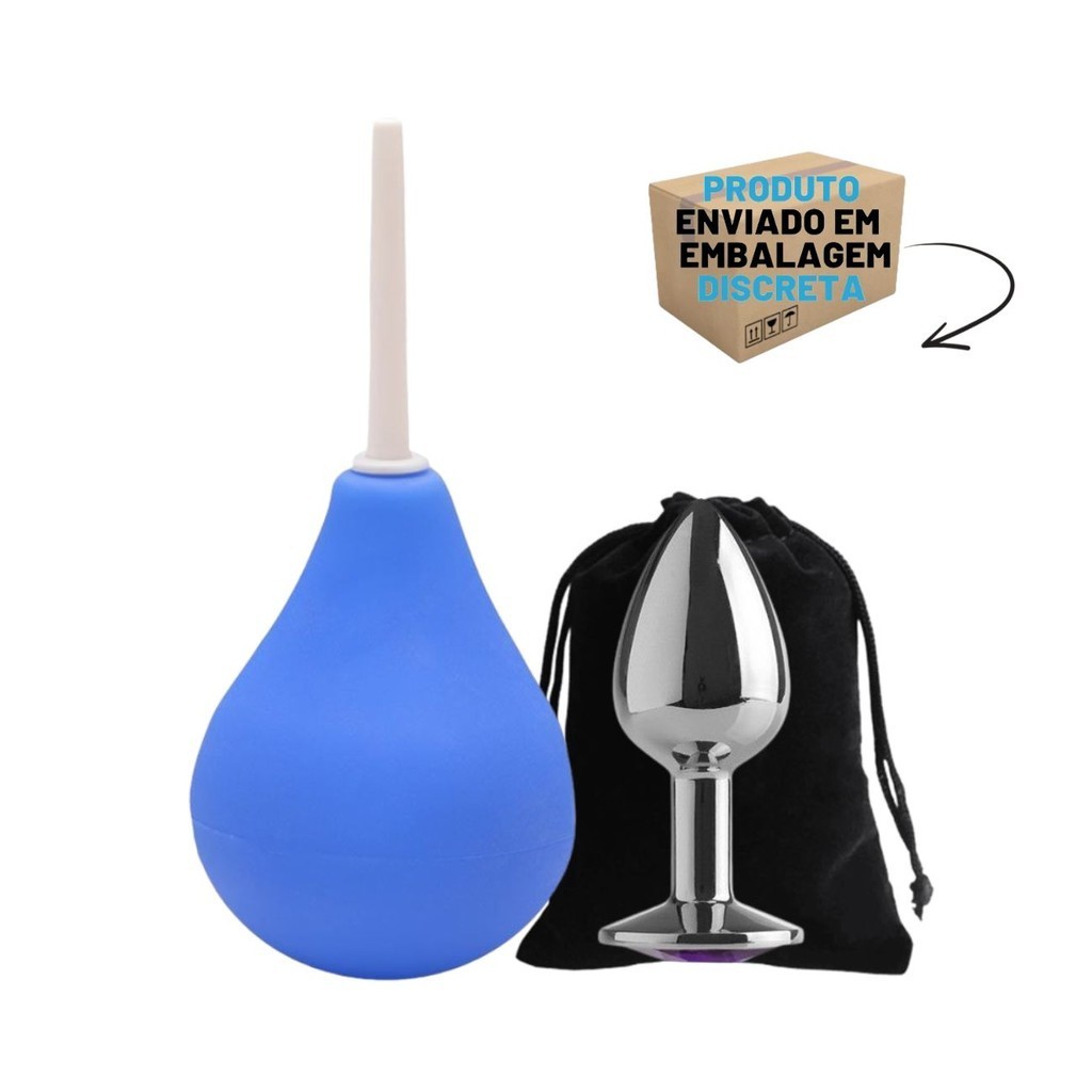 Plug Anal Tamanho M + Ducha Higiênica Intima 220ml em Oferta na Shopee