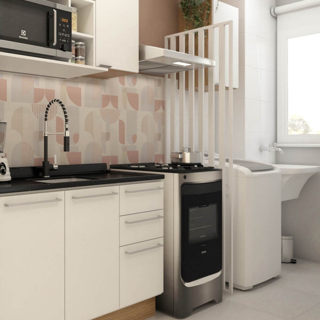 Divisoria Integrada Branco Projemob em Oferta na Shopee