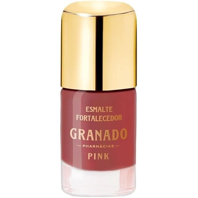 💅Esmalte Granado Pink Isabella Nude Rosado Chic Fortalecedor 10ml Alta Cobertura Secagem